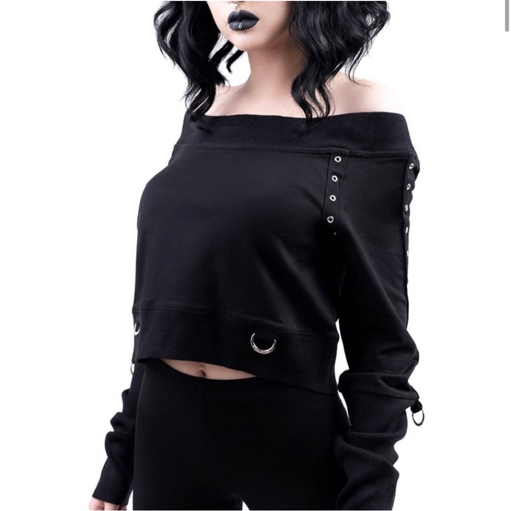 Killstar She Shreds Bardot Top